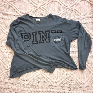 pink cropped Longsleeve